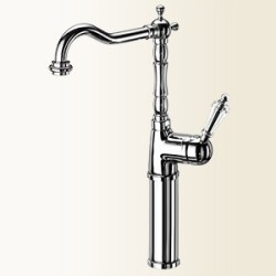 NEW VINTAGE miscelatore per lavabo con canna alta finitura cromo-oro