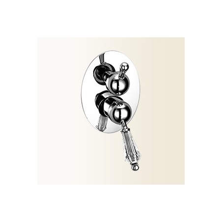 NEW VINTAGE miscelatore per doccia incasso con deviatore a 3 uscite finitura vecchio bronzo