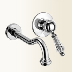 NEW VINTAGE miscelatore per lavabo ad incasso finitura cromo-oro