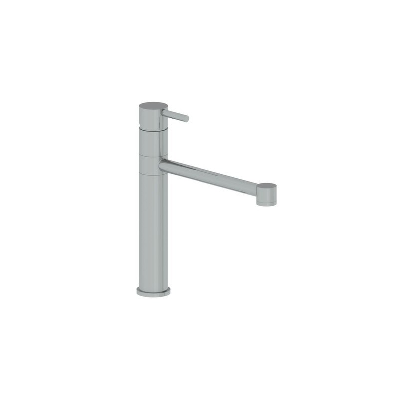 KITCHEN miscelatore lavello in acciaio inox canna girevole finitura satinato