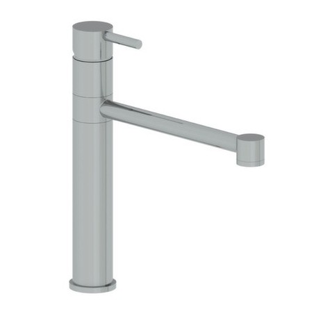 KITCHEN miscelatore lavello in acciaio inox canna girevole finitura satinato