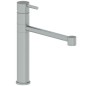 KITCHEN miscelatore lavello in acciaio inox canna girevole finitura satinato