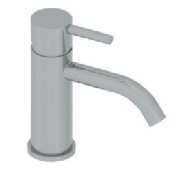 MINIMAL miscelatore lavabo in acciaio inox finitura satinato