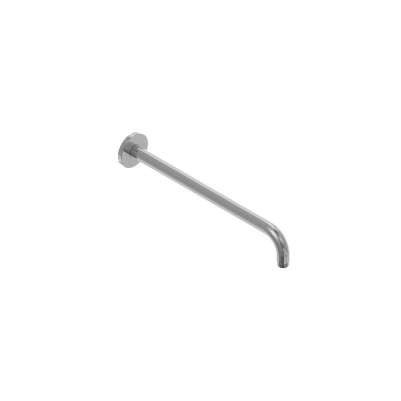 Braccio soffione rotondo 400mm in acciaio inox finitura satinato