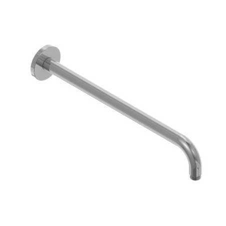 Braccio soffione rotondo 400mm in acciaio inox finitura satinato