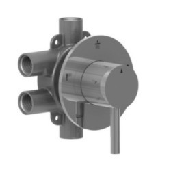 Deviatore 5 vie in acciaio inox finitura satinato