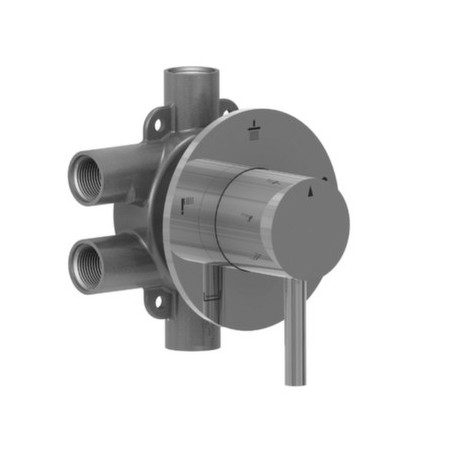 Deviatore 5 vie in acciaio inox finitura satinato