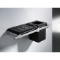 CUBE Porta sapone/bicchere vetro nero