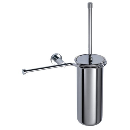 DECO' Portarotolo e portascopino a parete  con bossolo cromo