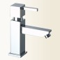 SOFT miscelatore monocomando lavabo senza scarico finitura cromo