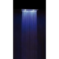 TOP COLOURS soffione cromoterapia da incasso. Quadrato 400x400 con pulsantiera