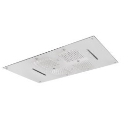 Soffione cromoterapia da incasso in acciaio inox 3 getti 6 led 850x540