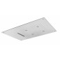 Soffione cromoterapia da incasso in acciaio inox 2 getti 4 led 550x400