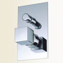 RUBIK miscelatore monocomando doccia incasso con deviatore finitura cromo