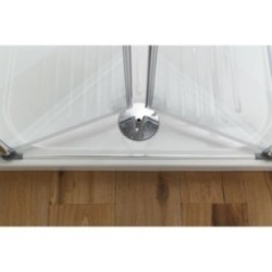 SALOON DOOR Porta 2 ante battente finitura cromo 90 cm acidato (misura 85/90 h.185)