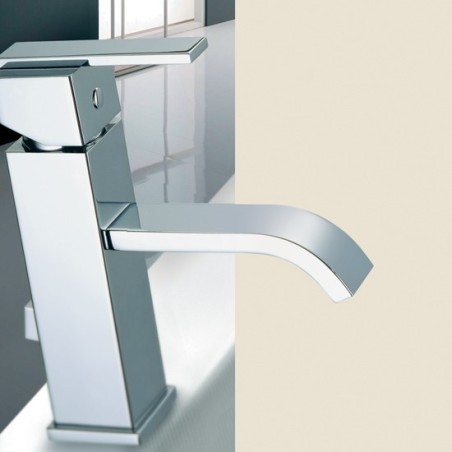 KLIP miscelatore monocomando lavabo con scarico automatico finitura cromo