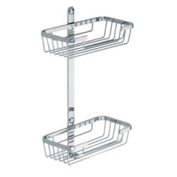 BAHAMAS mensola rettangolare a due piani