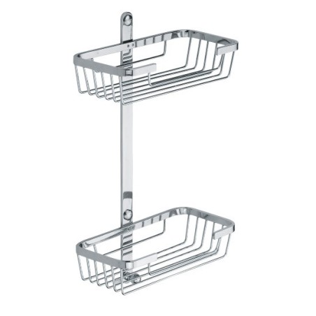 BAHAMAS mensola rettangolare a due piani