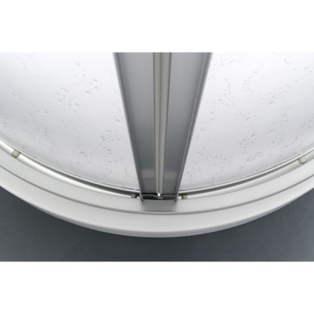 CORIAM Box doccia Circolare scorrevole finitura argento satinato 80 cm acrilico (misura 78/80-78/80 h.185 raggio 55)