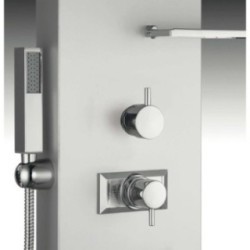 DEDRA pannello doccia con termostatico finitura satinato