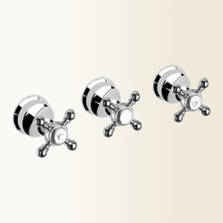 PAPIRO Gruppo vasca/doccia ad incasso con deviatore 2 uscite finitura nickel spazzolato