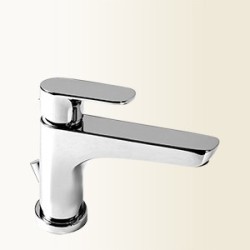 JOLIE Miscelatore per lavabo con bocca lunga e scarico