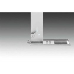 GEMMA H pannello doccia senza miscelatore con attacco acqua alto finitura satinato