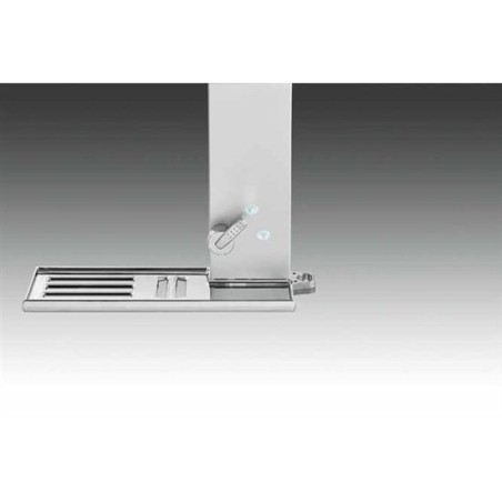 GEMMA H pannello doccia senza miscelatore, soffione quadro, con attacco acqua alto finitura satinato