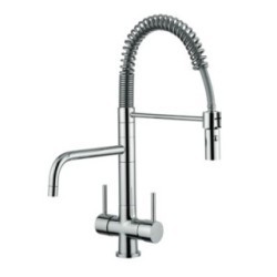 IDEALAQUA miscelatore lavello da cucina con mollettone a 3 vie