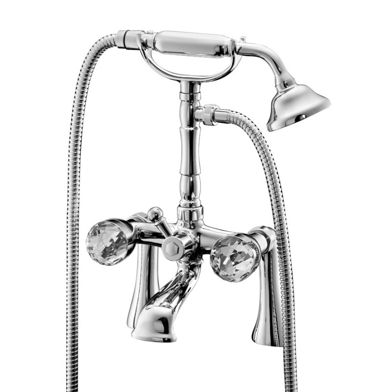 MY BIJOUX Gruppo vasca esterno con colonnette finitura cromo