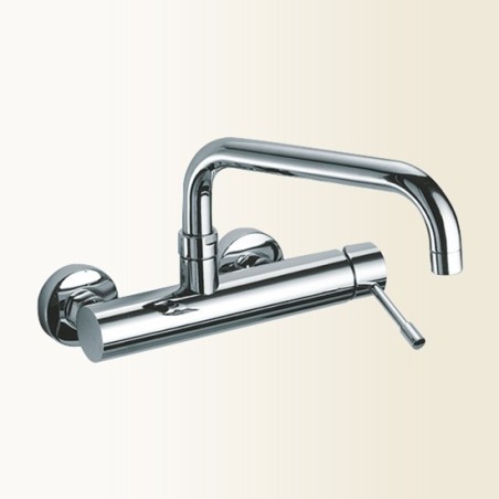 LINEA CUCINA miscelatore lavello a parete finitura nickel spazzolato