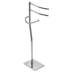 DUEMILA PLUS Piantana con 2 portasalviette e porta rotolo