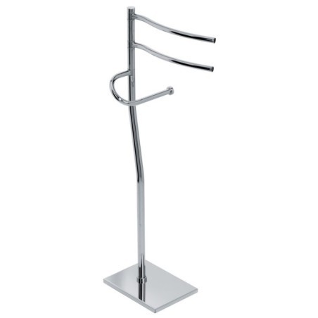 DUEMILA PLUS Piantana con 2 portasalviette e porta rotolo