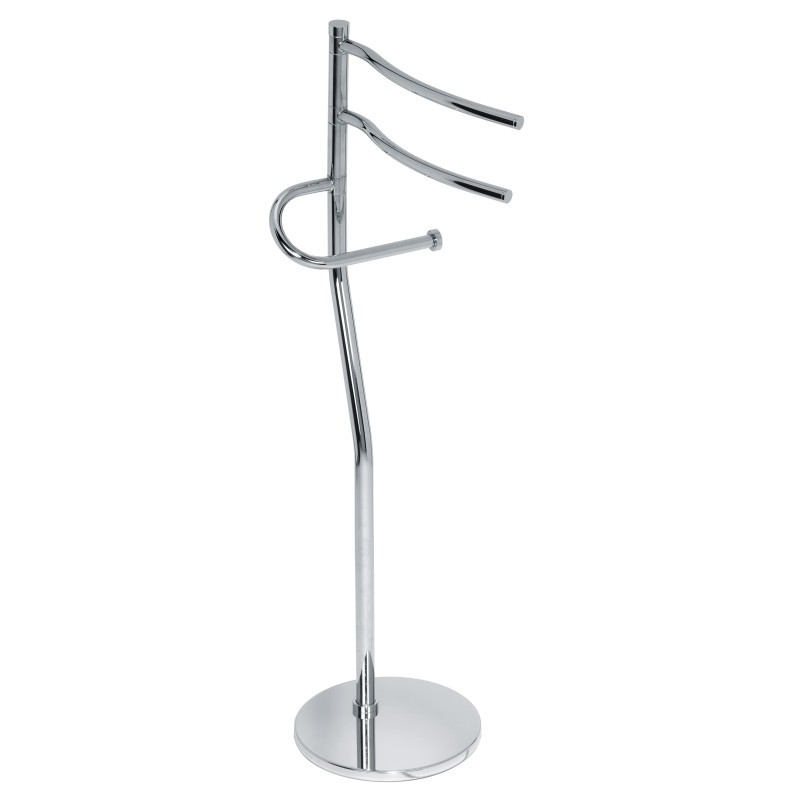 DUEMILA PLUS Piantana con 2 portasalviette e porta rotolo