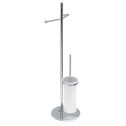 ZENITH Piantana porta rotolo e porta scopino