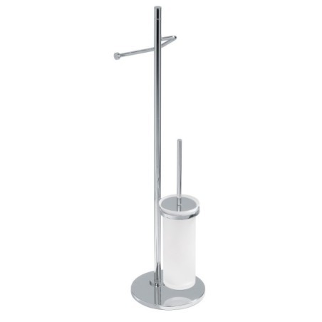 ZENITH Piantana porta rotolo e porta scopino