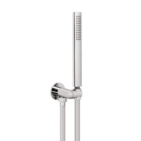 Kit presa acqua ovale in ottone cromo