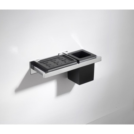 DIVA porta sapone/bicchiere nero