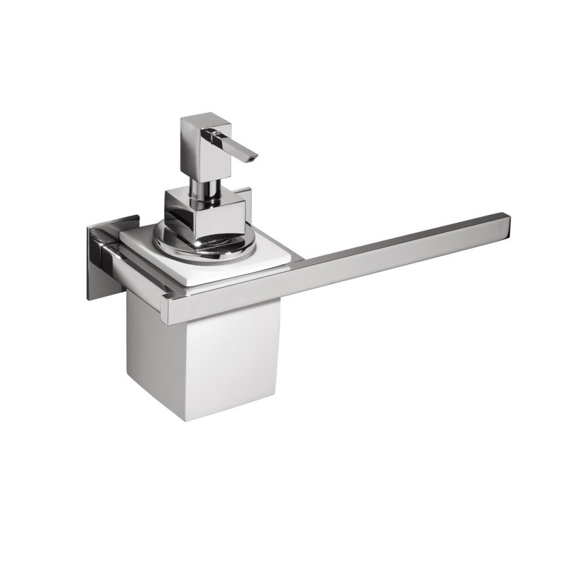 DIVA porta dosatore e porta salvietta bianco