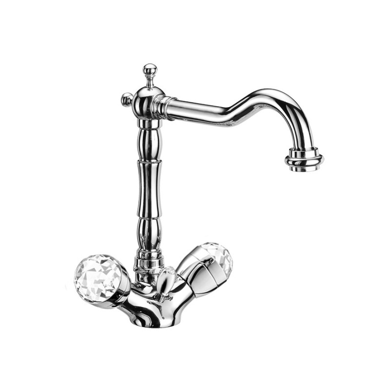 MY BIJOUX monoforo per lavabo con canna alta finitura vecchio bronzo