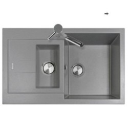 ELEGANCE 78.15 Lavello cucina a due vasche finitura micro ultragranit 72 tartufo