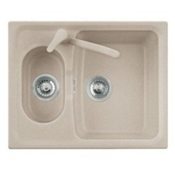 ROXANA 61.15 Lavandino cucina a due vasche finitura micro ultragranit 94 avena