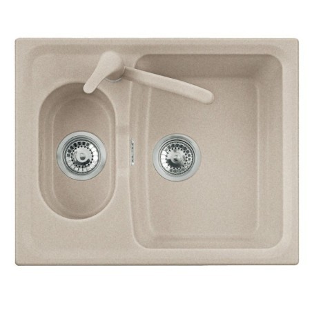 ROXANA 61.15 Lavandino cucina a due vasche finitura micro ultragranit 94 avena
