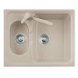 ROXANA 61.15 Lavandino cucina a due vasche finitura micro ultragranit 94 avena