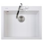 ONE 60.10 Lavandino cucina ad una vasca finitura micro ultragranit 90 bianco opale