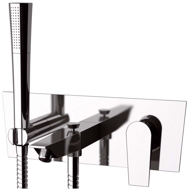 DIVA monocomando vasca da incasso finitura cromo