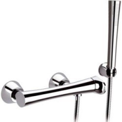 DIVA miscelatore doccia esterno con kit doccia finitura cromo