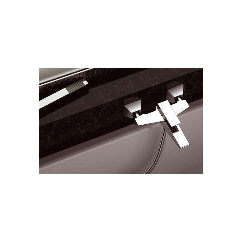 SPEED monocomando vasca esterno con kit doccia finitura cromo