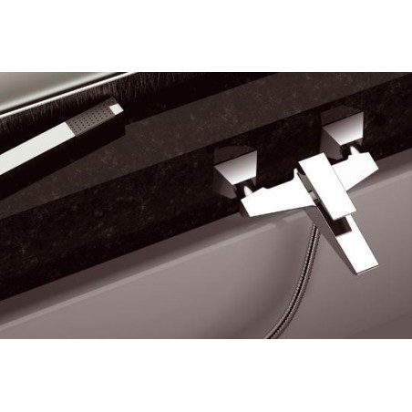 SPEED monocomando vasca esterno con kit doccia finitura cromo