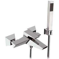 SPEED monocomando vasca esterno con kit doccia finitura cromo